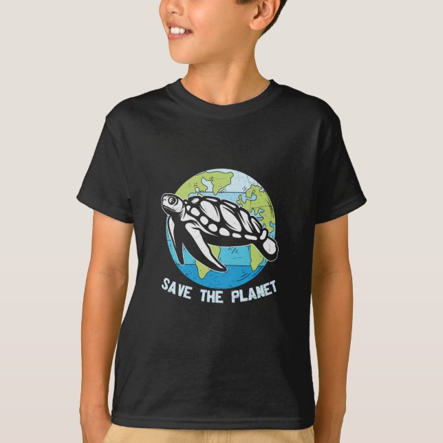 T-shirt Turtle Lover | Sauvegarder La Planète (Devant)