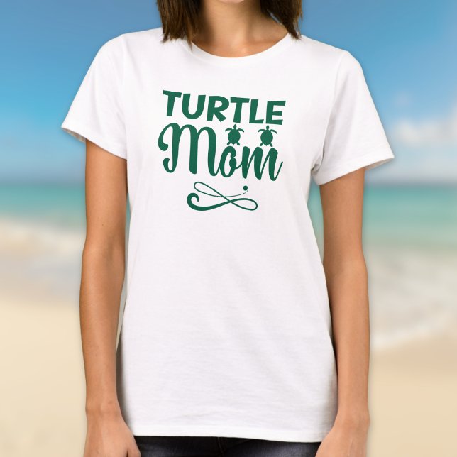 T-shirt Turtle Mom Environmental Beach Theme (Créateur téléchargé)