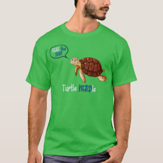 T-shirt Turtle Nerdle sur Ocean Blue