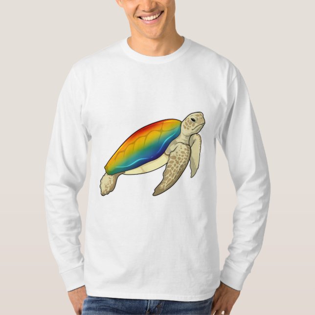 T-shirt Turtle Rainbow (Devant)