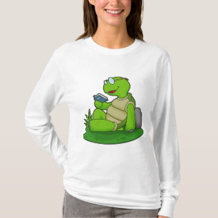 T-shirt Turtle Reading Book