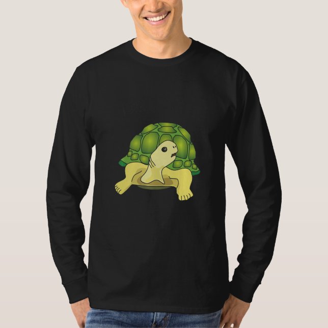 T-shirt Turtle  saying  Sin estres No stress (Devant)