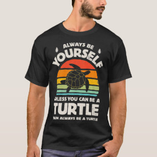 T-shirt Turtle Soyez Toujours Rétro Hommes Vintages Femmes