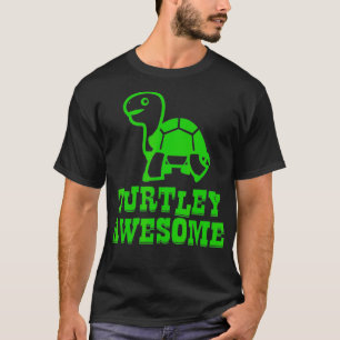 T-shirt TURTLEY AWESOMY Funny Turtle Lover Boys Girls