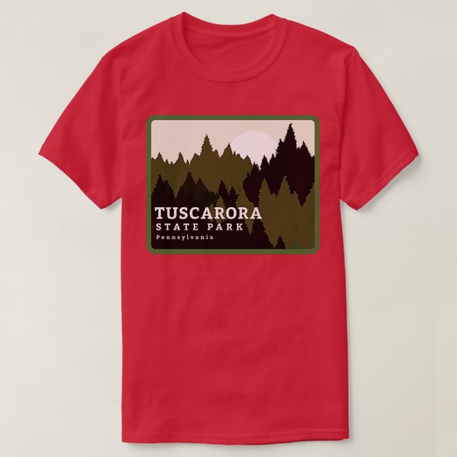 T-shirt Tuscarora State Park Pennsylvanie Lever du soleil  (Design devant)