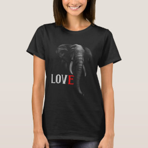T-shirt Tusk Amour Cirque Zoo Tronc Sauvage Mammouth Bois