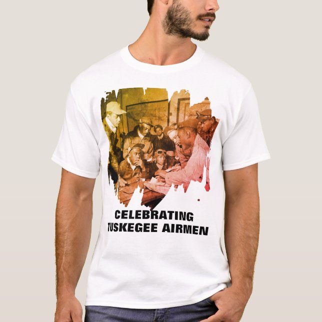 T-shirt TUSKEGEE AIRMEN Héros afro-américains (Devant)
