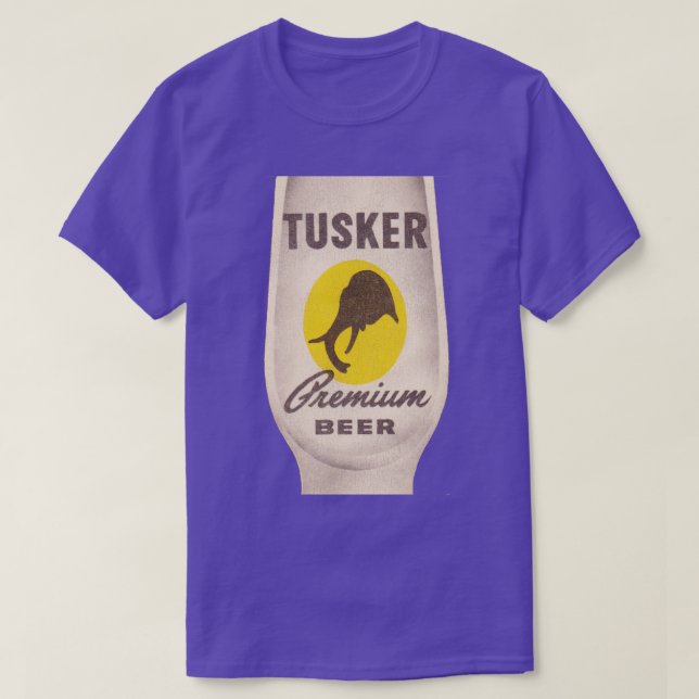 T-shirt Tusker Premium Beer Retro Defunct Breweriana (Design devant)