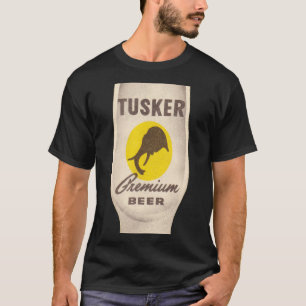 T-shirt Tusker Premium Beer Retro Defunct Breweriana