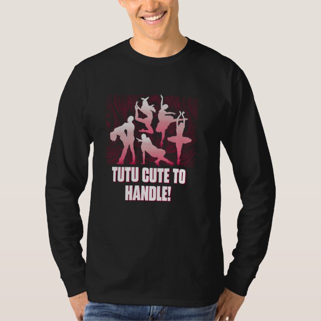 T-shirt Tutu Mignon À Manipuler Danse Danseuse Danseuse Ex (Devant)