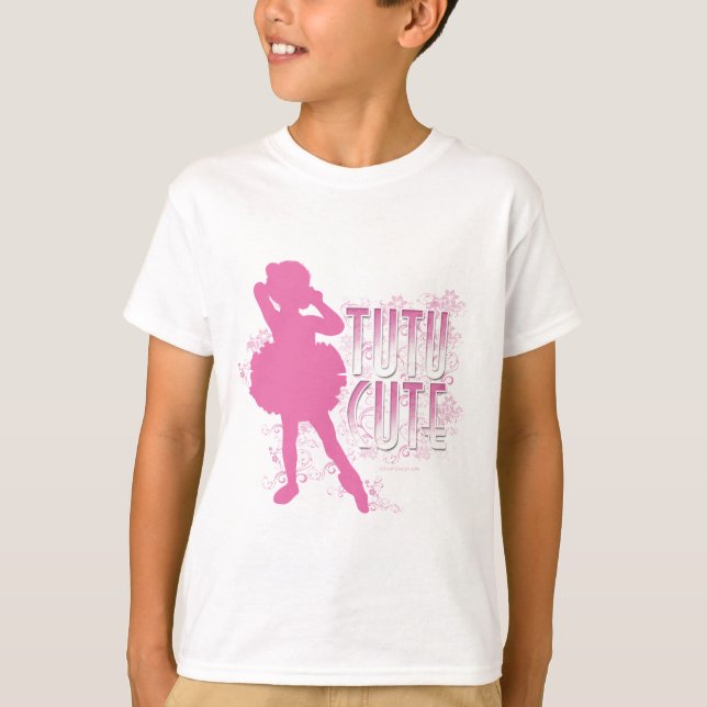 T-shirt Tutu mignon (rose) (Devant)