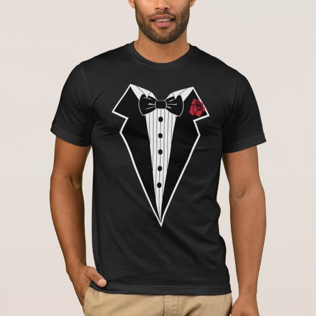 t-shirt tuxedo (Devant)