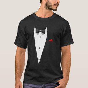T-shirt Tuxedo Avec Bowtie Pour Mariage Et Occasier Spécia