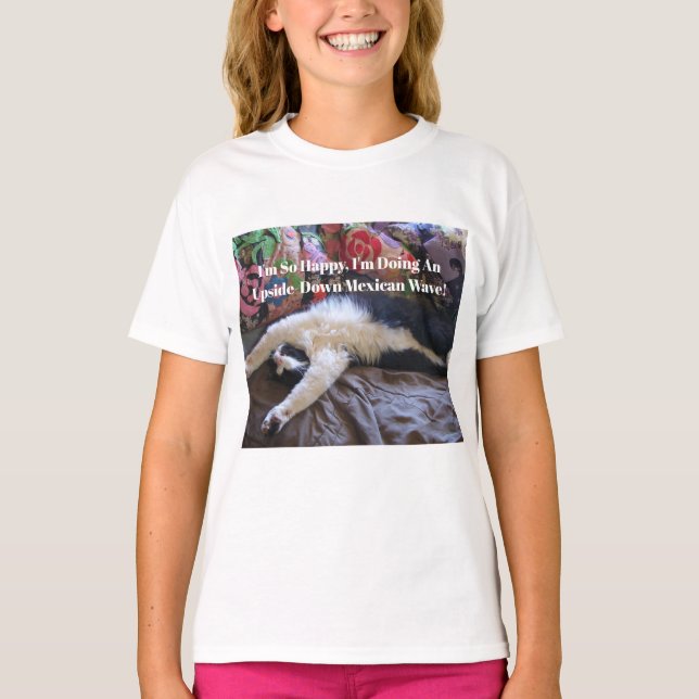 T-shirt Tuxedo Cat Funny Cute faire une citation d'onde me (Devant)