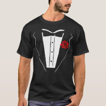 T-shirt Tuxedo - Chemise noire