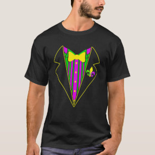 T-shirt Tuxedo Mardi Gras Carnival Festival Party Costume
