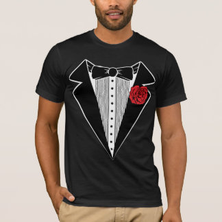 T-shirt tuxedo tux tee - shirt. classe.
