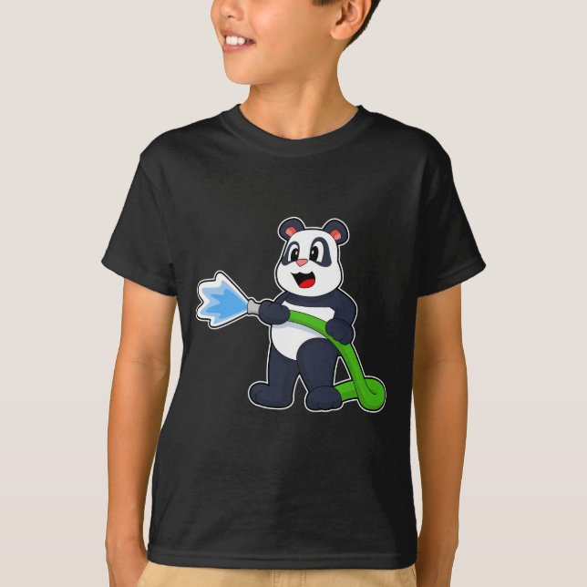 T-shirt Tuyau de pompier Panda Firefighter (Devant)