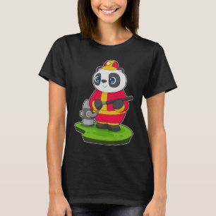 T-shirt Tuyau de pompier Panda Firefighter