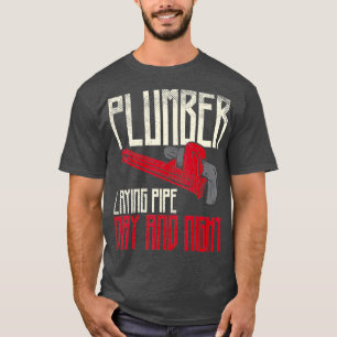 T-shirt Tuyauterie de plomberie de plomberie de plomberie 