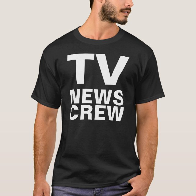 T-SHIRT TV, NOUVELLES, ÉQUIPAGE (Devant)