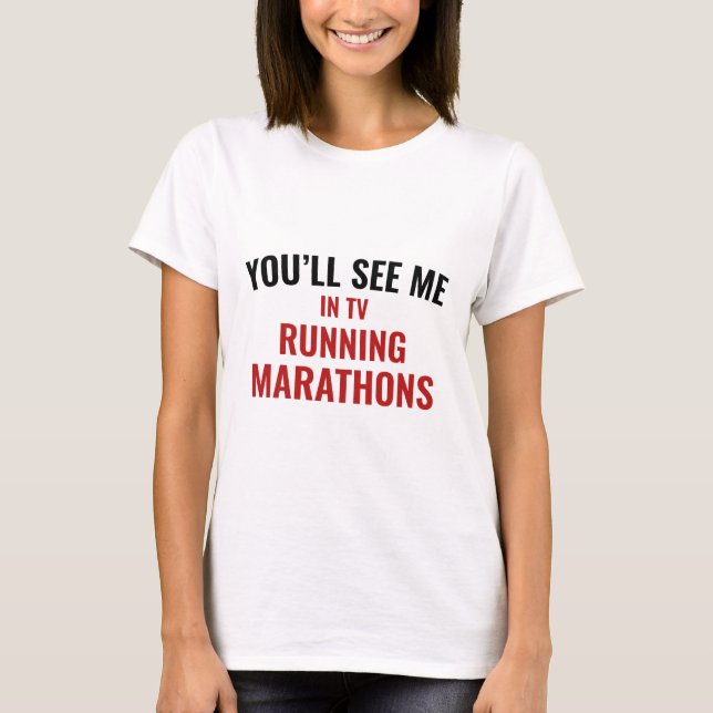 T-shirt TV Running Marathons (Devant)