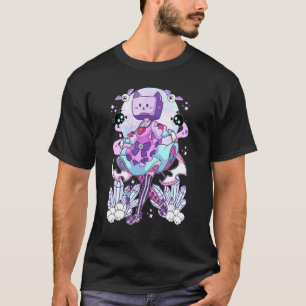T-shirt Tv Tv Tv Cosplay Pastel Goth Neko Cat Crysta