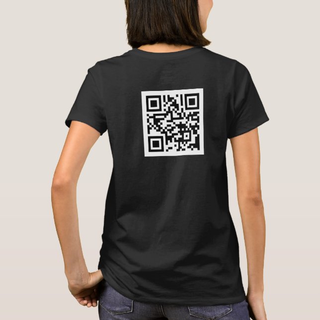 T-shirt TVUUC QR Code sur le site Web (Dos)