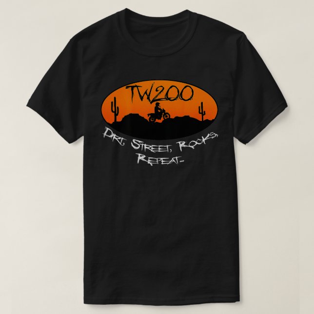 T-shirt TW200 Trail Motorcycle Enduro OffRoad (Design devant)