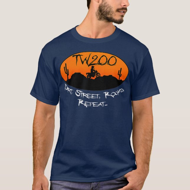 T-shirt TW200 Trailway Enduro OffRoad Rocks (Devant)