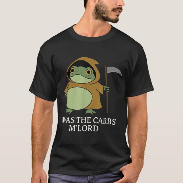 T-shirt T'Was The Carbs M Lord Medieval Knight Frog (Devant)