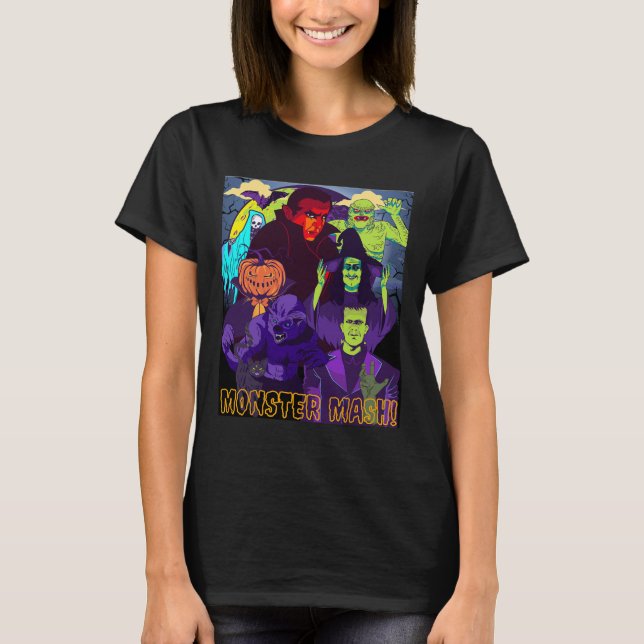 T-shirt Twear Tee's Monster Mash Costume d'Halloween Fun M (Devant)