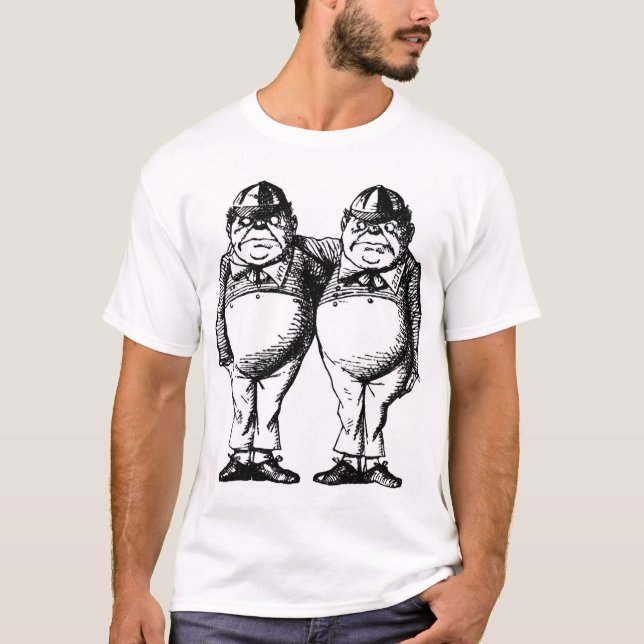 T-shirt Tweedle Dee et Tweedle Dum (Devant)