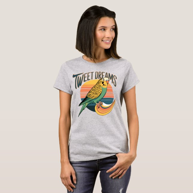 T-shirt Tweet Dreams - Parakeet (Devant entier)
