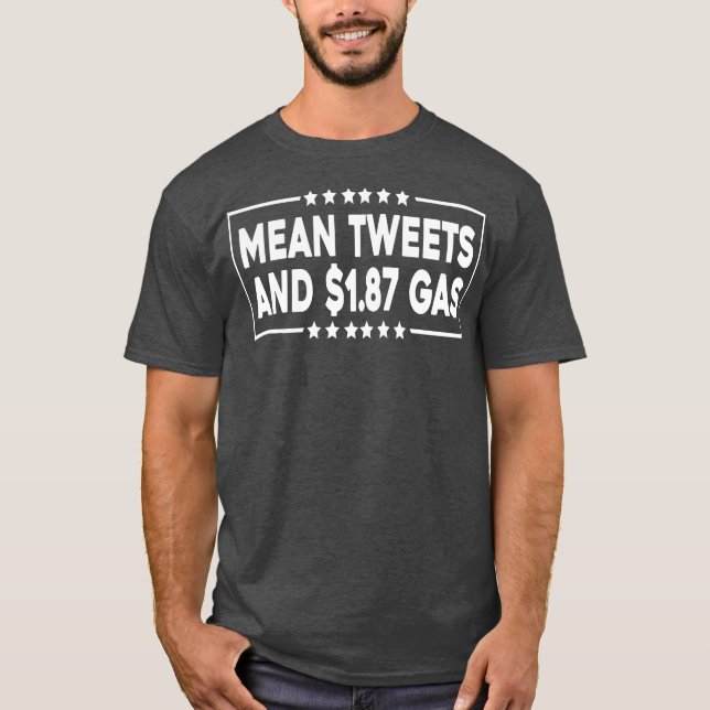 T-shirt Tweets moyens et 1 87 $ d'essence (Devant)
