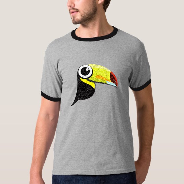 T-shirt Tweetworks Antiqued le toucan T (Devant)