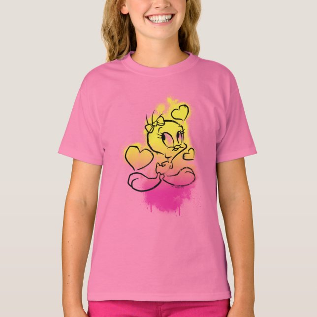 T-shirt TWEETY™ Avec Coeurs (Devant)