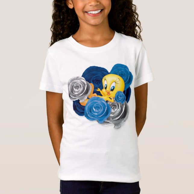 T-Shirt TWEETY™ Avec Roses (Devant)