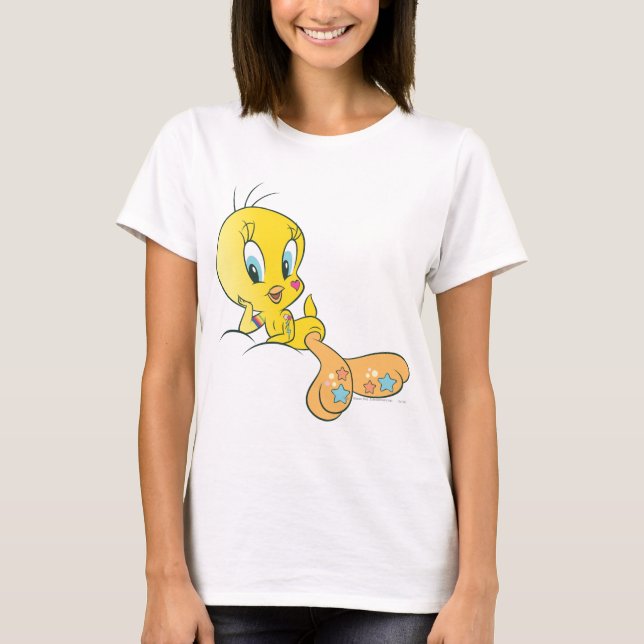 T-shirt Tweety Dee-lightful Beats Pose 3 (Devant)