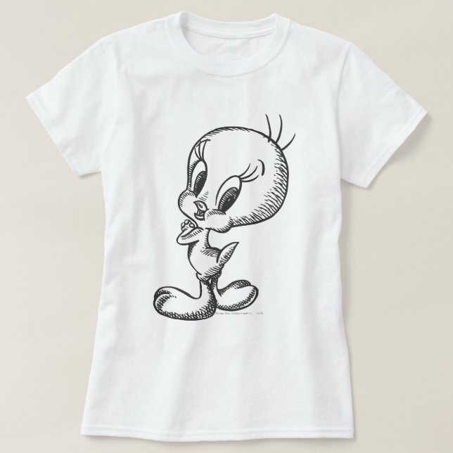 T-shirt TWEETY™ Joli noir/blanc (Design devant)