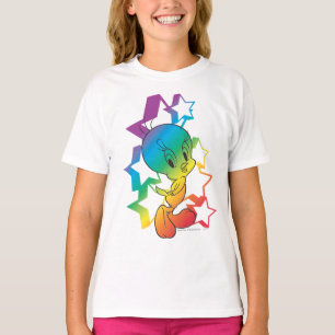 T-shirt Tweety Rainbow Stars
