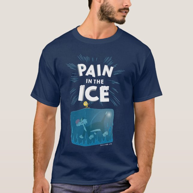 T-shirt TWEETY™ & SYLVESTER™ "Mal au Glace" (Devant)
