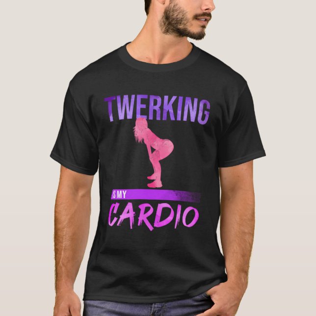 T-shirt Twerer Est Ma Danse Cardio Twerk (Devant)