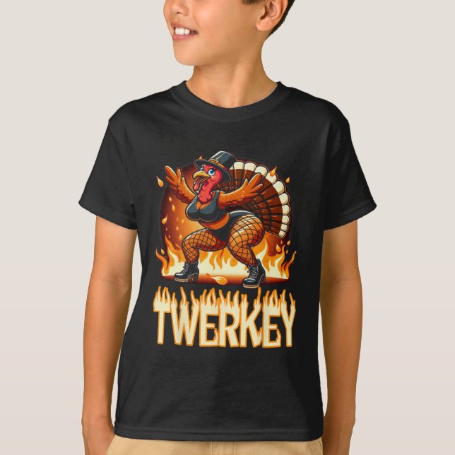 T-shirt Twerkey Squad Twerner Danser Danseuse Drôle Turqui (Devant)