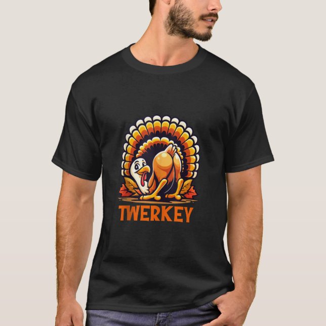 T-shirt Twerkey Squad Twerner Danser Danseuse Drôle Turqui (Devant)