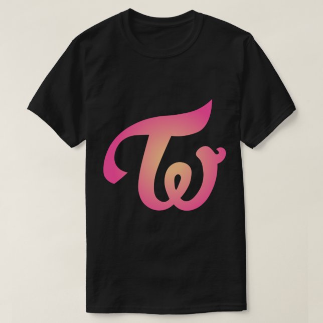 T-shirt Twice Logo - Original Sticker (Design devant)