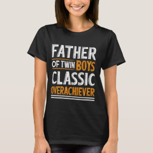 T-shirt Twin Boys Papa Novelty Funny Papa Humour Père D