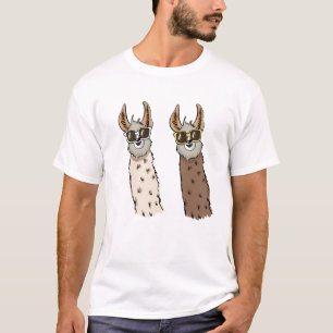 T-shirt Twin Cool Llamas