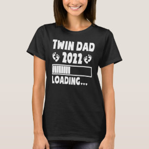 T-shirt Twin Dad Of Twins 2022 Attente Twin Dad's