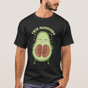 T-shirt Twin Mamocado Maman Of Twins Avocado Attend Baby